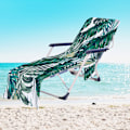Miniatyrbillede 1 af 11: Tropiske Planter Mikrofiber Strandstol Betræk Håndklæde Med Lomme Udendørs Hurtigtørrende Bærbar Have Pool Loungestol Tæppe 15 73x210cm