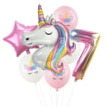 Pikkukuva 1 / 11: Yksisarvisen kertakäyttöastiat Yksisarvisjuhlatarvikkeet Paperilautaset Mukit Servetit Yksisarvisen syntymäpäiväjuhlakoristeet Babyshower Tyttö Number7 Set