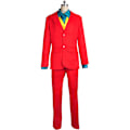 Pikkukuva 5 / 5: Elokuva Joker Cosplay Puku Täysi Setti Asut Miesten Halloween-asut Joker-univormu Punainen Puku Halloween Miehet Naiset Asu+Naamio only wig One size