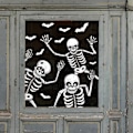 Pikkukuva 8 / 11: Suuret irrotettavat Happy Halloween -tarrat Verikädet Halloween-koristeet kotiin kylpyhuoneeseen WC:hen kauhuikkunoihin seinätarroihin Style 4