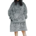Miniatyrbillede 8 af 11: Oversized Hættetrøjer Sweatshirts Kvinder Tæppe med Ærmer Vinter Hætte Fleece Sweatshirts Kæmpe TV Tæppe Damska Sudadera Mujer Pink One Size For All