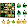 Miniatyrbild 10 av 11: Julgranskulor 42/44 st 6 cm Stora Julkulor Flerfärgade Kuldekorationer Julgransprydnader Set för Hemfest 42pcs C As picture