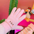 Miniatyrbillede 4 af 7: Vinter Plys Søde Pige Handsker Varme Fingerhandsker Broderi Blush Bjørn Uld Vanter Studenter Kolde Udendørs Cykelhandsker khaki One Size