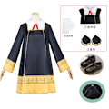 Miniatyrbild 8 av 8: Anime SPY X FAMILY Anya Forger Cosplay Kostym Klänning Uniform Strumpor Halloween Karneval Party Vuxen Barn Kläder Karneval suit and wig L