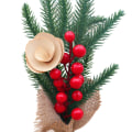 Miniatyrbilde 1 av 11: Julepynt Luksus Nyttår Juledekor Furu Gren Nåletre Jul 23CM 24 Spesifikasjoner B19 Other