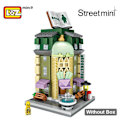 Miniatyrbillede 1 af 11: LOZ Byggeklodser Bybillede Scene Kaffebar Butik Arkitekturmodel Samlelegetøj Julegave til Børn without  box9