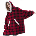 Miniatyrbilde 5 av 11: Oversized Hettegensere Sweatshirt Dame Vinter Hettegensere Fleece Giant TV-teppe med Ermer Pullover Oversize Dame Hettegenser Sweatshirts TV170 Grey One Size