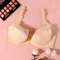 Miniatyrbilde 3 av 5: Store størrelser BH for kvinner 75E 80E 85E 90E 95E 100E Dame Plus Size Blonde Undertøy Uforet Ultratynn Myk Bomulls BH Red 44/100E