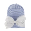 Pikkukuva 11 / 11: Vauvan Talvihattu Pipo Kaksinkertainen Paksu Rusettihattu Vauvan Uusi Sairaalahattu #1 white knot White Hat Average size