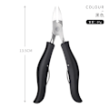 Miniatyrbild 1 av 7: Nagelbandsång Nagelknipsare Set Tånagelbandstång Pedikyr Dubbelfjäder Inåtväxt Nagel Böjd Nästång Black S15 pliers PP