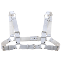 Miniatyrbilde 6 av 11: Kvinner Menn Sexy Punk Brystsele Justerbar Bur Metall Kroppskjede PU Lær Choker Statement Halskjede Party Clubwear Rose red