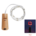 Miniatyrbild 1 av 11: 1M 2M 3M Vinkork LED Ljusslingor Jul Fairy Lights Girlang Julgran Bröllopsfest Dekor Bar Flasklampor Red 1M 10leds
