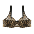 Miniatyrbild 3 av 5: Nya Ankomster Genomskinlig Spetsbroderi Dam BH Sexiga Plus Size Underkläder Bralette Behå Blue 80C