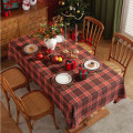 Miniatyrbillede 2 af 11: Juledug Rødternet Rektangulær Dug Christmas color grid 140*180CM