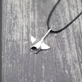 Miniatyrbilde 3 av 9: Mantarokke Halskjede Havdyr Anheng Justerbart Håndlaget Bohemia Voks Tau Choker Menn Kvinner Smykker Gave Joyas N0051-Silver