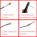 Miniatyrbillede 3 af 8: 135/270/315 stk. 2.8/4.8/6.3 mm Krympe terminal isolering tætnings ledningsstik han- og hunstik fjeder terminal Kit 315 PCS Gold