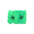 Miniatyrbild 7 av 9: Halloween Dekorationer Konstgjort Spindelnät Super Stretch Spindelväv med Falska Spindlar Läskig Festscen Dekor Skräckhus Rekvisita Orange