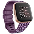 Miniatyrbillede 10 af 11: Rem til Fitbit Versa 2 Versa Rem Blød TPU Udskiftningsarmbånd til Fitbit Versa 2 Versa Lite Urrem Armbånd Snake pattern Black Size S For Versa 1 2