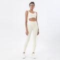 Pikkukuva 6 / 11: Joogasetti Urheilupuku Naisten Oloasu Crop Topit Ja Leggingsit Dark Gray L