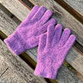 Pikkukuva 1 / 11: Joustavat kokosormihanskat Lämpimät Paksut Pyöräily Ajaminen Muoti Naiset Miehet Talvi Lämpimät Neulotut Villaiset Ulkoiluhanskat Purple One Size