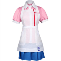 Miniatyrbild 3 av 8: Danganronpa Mikan Tsumiki Anime Uniform Damklänning Cosplay Kostym Kläder A3 M