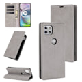 Miniatyrbild 1 av 4: Magnetiskt läderfodral med sugpropp i TPU för Motorola Moto G 5G Grey