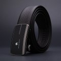Miniatyrbilde 5 av 10: Herre Inner Automatisk Spenne Lærbelte Rent Herre Business Belte Style 2 (black)