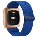 Miniatyrbillede 11 af 11: Elastisk vævet løkkestrop til Fitbit Versa 3 2 Versa Lite rem justerbar nylon sportsurrem armbånd til Fitbit Sense rem Amy green For Versa 2 Versa 1