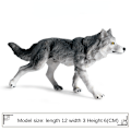 Miniatyrbillede 1 af 11: Små Simulations Ulve Actionfigurer PVC Figur Samleobjekter Vilde Dyr Figurer Figurer Børn Kognitive Legetøj Børnegave Wolf 6