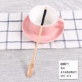 Miniatyrbilde 5 av 7: Kaffeskje med langt håndtak i japansk stil, kreativt trebestikk, rørepinne for melkete, melk, honning, liten treskje, produsent Log fine handle wireless spoon