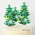 Miniatyrbillede 1 af 11: Julekage Dekorativ Indsættelse Græsring Blade Sika Hjort Juletræ Gavepose Fødselsdag Bagning 5 Christmas trees