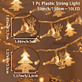 Miniatyrbillede 8 af 11: Juletræ Snefnug LED Lys Kæde Banner Juledekoration 2023 til Hjemmet Navidad Juletræsindretning Eventyrlys Vedhæng light style 3