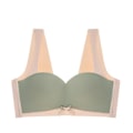 Miniatyrbild 1 av 4: Flarixa Latex Underkläder Sömlösa Plus Size Damunderkläder Osynlig Push Up Sport-BH Utan Byglar Låg Skärning Sexiga Underkläder 5XL Green 4XL