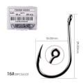 Miniatyrbilde 1 av 11: Fishhook 50 stk / 20 stk / Eske Sirkel Karp Øye Fiskekrok Størrelse 2-22# Ringøye Japan Fiskekroker Fiskekroker Enkel Jigg Fiskekrok Utstyr Size 16 - 20pc