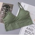 Pikkukuva 1 / 11: Joogaliivit Naisten Alusvaatteet Push Up -liivit Saumattomat Liivit 220 Green Free Size