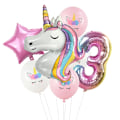 Miniatyrbilde 1 av 11: Regnbue Enhjørning Bursdagsfest Dekorasjon Engangsservise Sett Enhjørning Ballong Jente Baby Shower Barn Bursdagsfest Utstyr number3 set