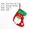 Miniatyrbild 5 av 11: Juldekorationer Jultomte Små Strumpor Julgranshänge Julstrumpor Presentpåse Julväska Snowflake socks (Snowman style)