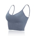 Pikkukuva 7 / 11: Joogaliivit Push Up Puuvilla Yksivärinen Urheiluliivi Naisille Tytöille LightGreen Free Size