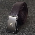 Miniatyrbilde 6 av 10: Herre Inner Automatisk Spenne Lærbelte Rent Herre Business Belte Style 1 (black)