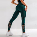 Pikkukuva 1 / 6: Joogahousut Fitness Kuntosali Leggingsit Treenaus Juoksu Naisille Green L