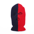 Miniatyrbilde 9 av 10: Høst og vinter ny varm tre-hulls to-farget strikket lue engros herre- og dame Internett-kjendis CSGO lue nakkebeskyttelse ridehette Red and Blue