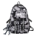 Miniatyrbild 1 av 6: Skolväska mode skolryggsäck för tonårspojkar cool vattentät lättvikts rese-ryggsäck högskola stor bokväska Grey Backpacks