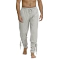 Pikkukuva 10 / 11: Merirosvohousut miehille Renaissance keskiaikainen viikinki asu kiristysnyörilliset shortsit Halloween aikuisten cosplay Army Green XS