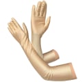 Miniatyrbilde 1 av 8: Klassiske Svarte Hvite Røde Grå Hudfargede Opera/Albue/Håndledd Stretch Sateng Finger Lange Hansker Dame Flapper Hansker Matchende Kostyme champagne One Size
