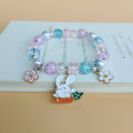 Miniatyrbild 11 av 11: Sött Tecknat Min Melodi Barn Pärlarmband Kristall Kvinnligt Par Student Flickvänner Present Färg Armband Tillbehör 05 Unicorn