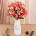 Miniatyrbild 3 av 11: Konstgjorda blommor hortensia gren hem bröllopsdekor höst siden plastblomma hög kvalitet falsk blomma festrum dekoration Brown