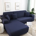 Miniatyrbild 8 av 11: Enfärgade hörnsofföverdrag för vardagsrum, elastiska Spandex sofföverdrag, stretchiga överdrag, L-formad soffa, behöver köpa 2 st sofföverdrag 1 1pc  1-Seat 90-140cm