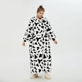 Miniatyrbillede 2 af 11: Hætte Lazy Blanket Pullover Dobbeltlags Blanket Sweater til Kvinder Kuldebeskyttelse i Efterår og Vinter Termisk Pyjamas Leopard print-Long