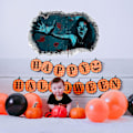 Miniatyrbild 5 av 5: Tapet Halloween Trasig Vägg Skräck Kvinna Blod Handavtryck Sovrum Vardagsrum Heminredning Vägg