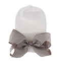 Pikkukuva 6 / 11: Vauvan Talvihattu Pipo Kaksinkertainen Paksu Rusettihattu Vauvan Uusi Sairaalahattu #11 white knot blue pink white hat Average size
